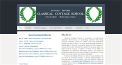 Desktop Screenshot of classicalcottageschool.org