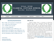 Tablet Screenshot of classicalcottageschool.org